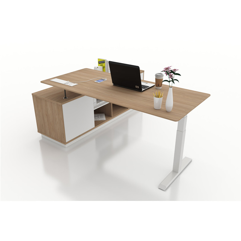 Fully Height Adjustable Small Office L-Desk (7)